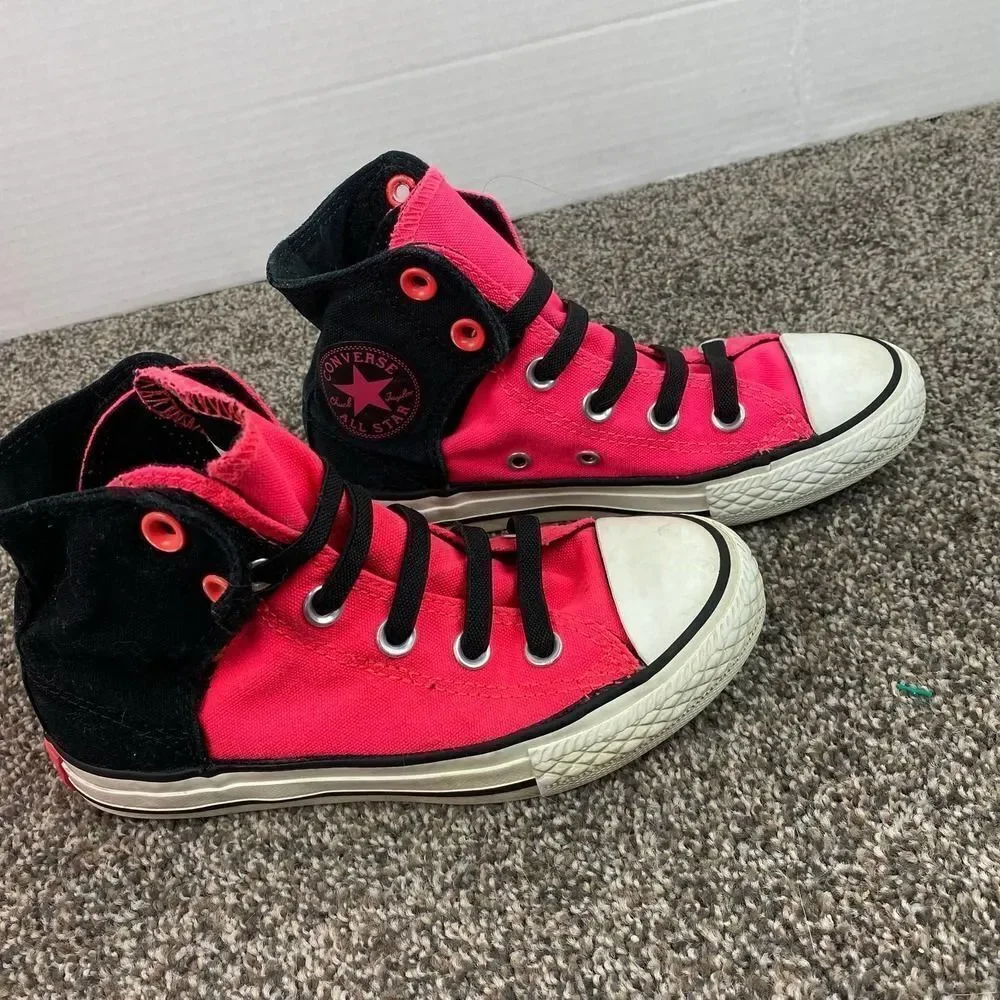 Converse All Star High Top Hot Pink Girls 13
